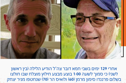 מבצע חילוץ מוצלח שבו חולצו  פרננדו סימון מרמן ולואיס הר 